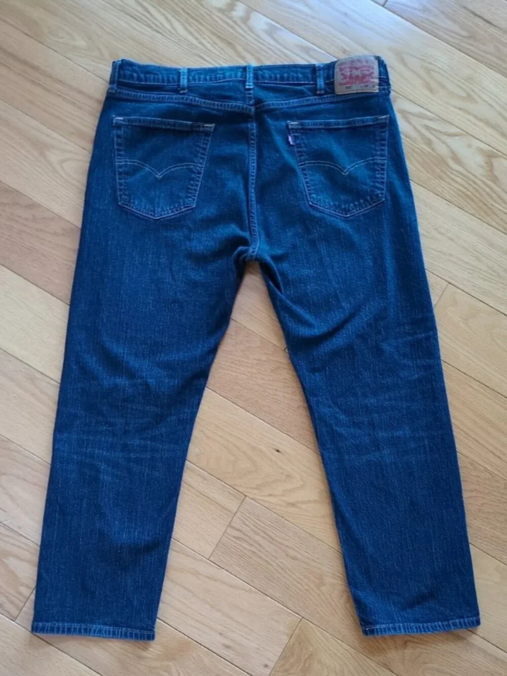 Levi's 505 Mens Regular Fit Denim Blue Jeans 40X29 (Actual Fit 38x28) Dark Wash